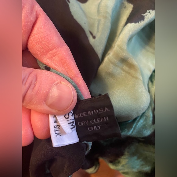 EGO ORIGINALS ART-T0-WEAR  SILK Velvet KIMONO Cardigan Green Black High Fashion - Picture 8 of 12